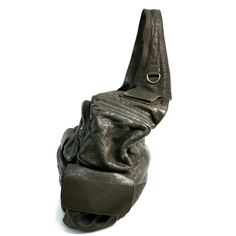 △ Balenciaga 巴黎世家 Grey Green Calfskin Superbusy Large Shoulder Bag 灰綠色小牛皮肩背袋 - 257016654-3