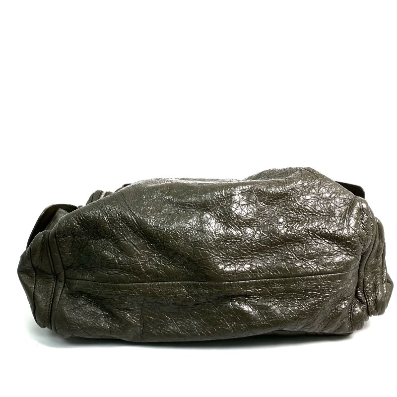 △ Balenciaga 巴黎世家 Grey Green Calfskin Superbusy Large Shoulder Bag 灰綠色小牛皮肩背袋 - 257016654-5