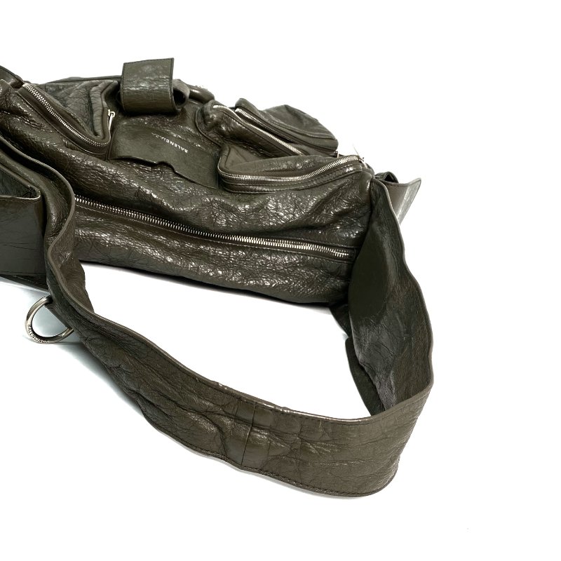 △ Balenciaga 巴黎世家 Grey Green Calfskin Superbusy Large Shoulder Bag 灰綠色小牛皮肩背袋 - 257016654-10