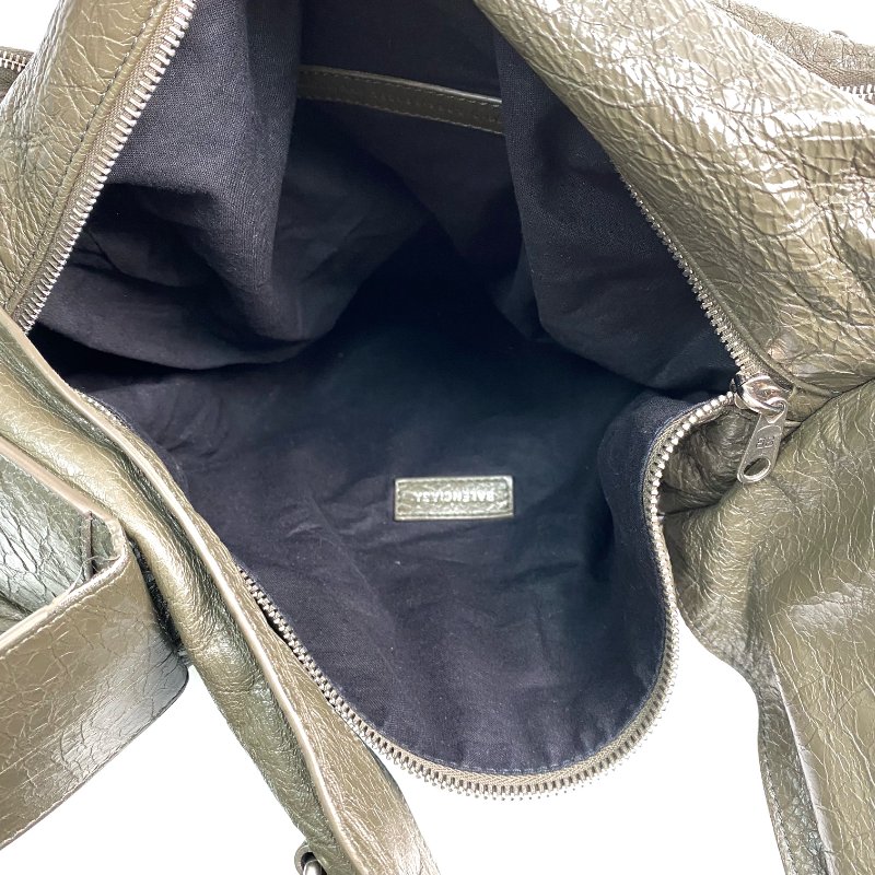 △ Balenciaga 巴黎世家 Grey Green Calfskin Superbusy Large Shoulder Bag 灰綠色小牛皮肩背袋 - 257016654-12