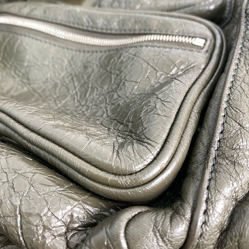 △ Balenciaga 巴黎世家 Grey Green Calfskin Superbusy Large Shoulder Bag 灰綠色小牛皮肩背袋 - 257016654-19