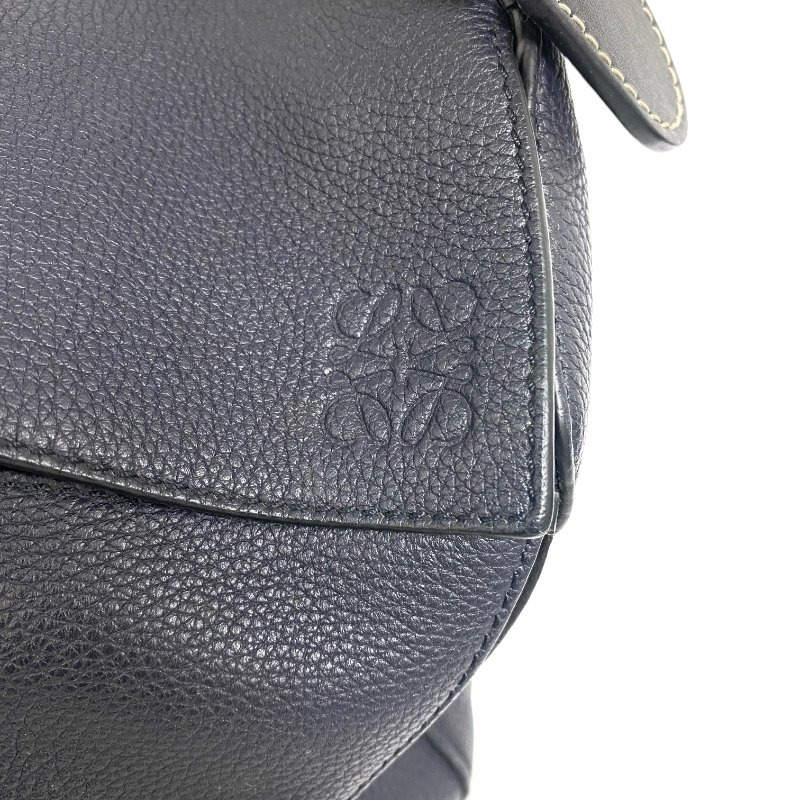 △ Loewe 羅意威 Puzzle Navy Calfskin 2Way Bag 深藍色小牛皮兩用袋 -257016903-5