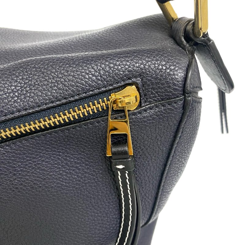 △ Loewe 羅意威 Puzzle Navy Calfskin 2Way Bag 深藍色小牛皮兩用袋 -257016903-6