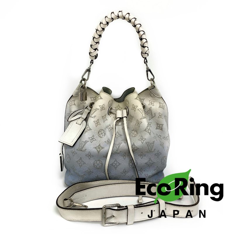 △ Louis Vuitton 路易威登 Muiria Mahina Light Blue Perforated Calfskin 2Way Bag M57853 淺藍色穿孔小牛皮兩用袋 M57853 -257016910-0