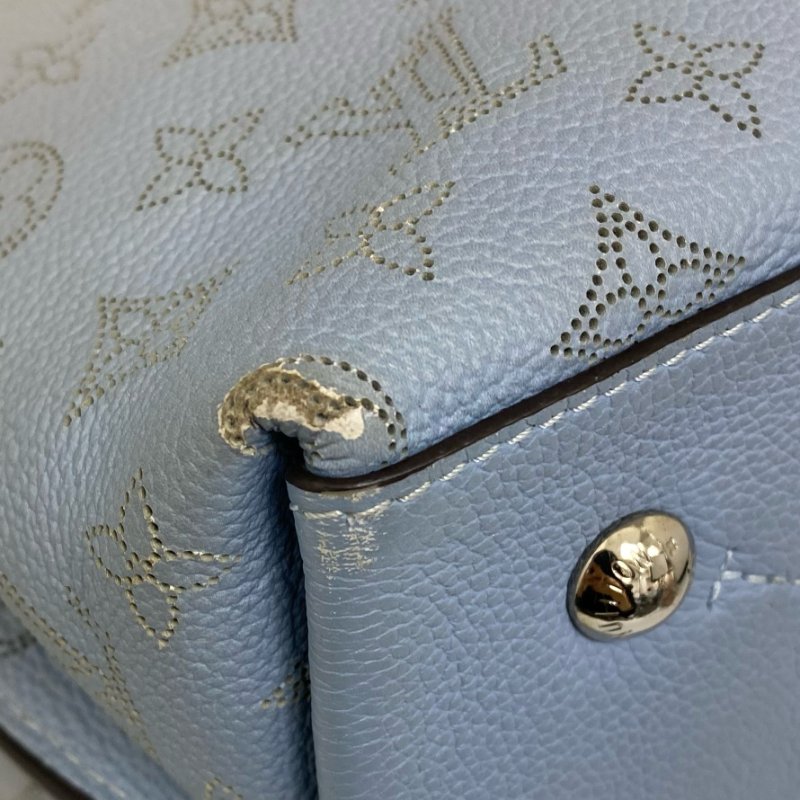 △ Louis Vuitton 路易威登 Muiria Mahina Light Blue Perforated Calfskin 2Way Bag M57853 淺藍色穿孔小牛皮兩用袋 M57853 -257016910-14