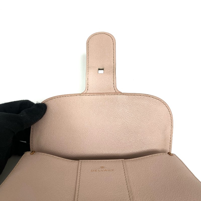 △ Delvaux 德爾沃 Mini Brillant Pink Calfskin 2Way Bag 粉紅色小牛皮兩用袋 -257016880-16