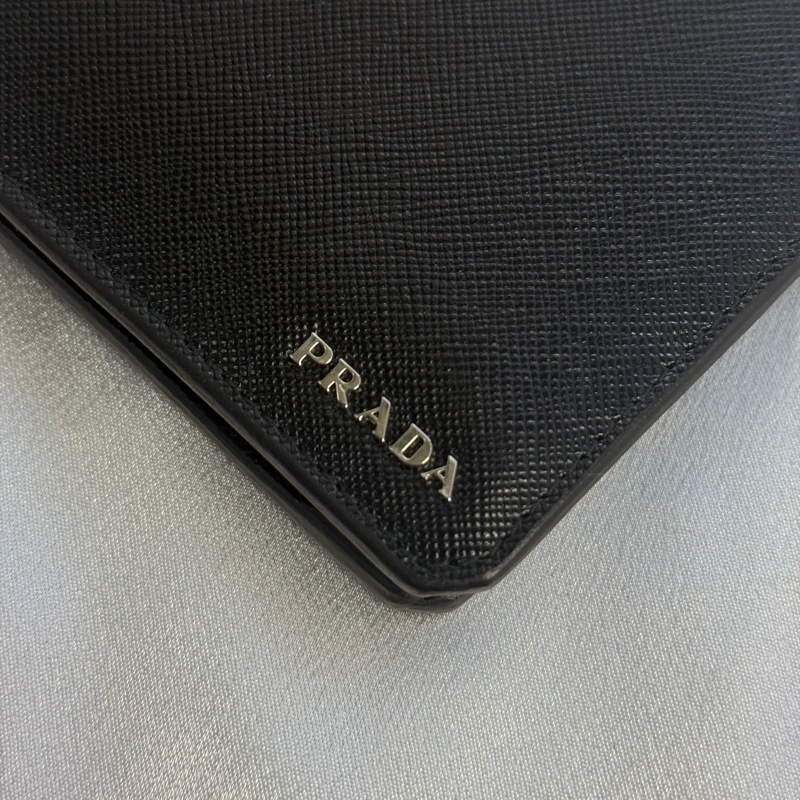 Prada 十字紋牛皮短銀包 2m0738-1