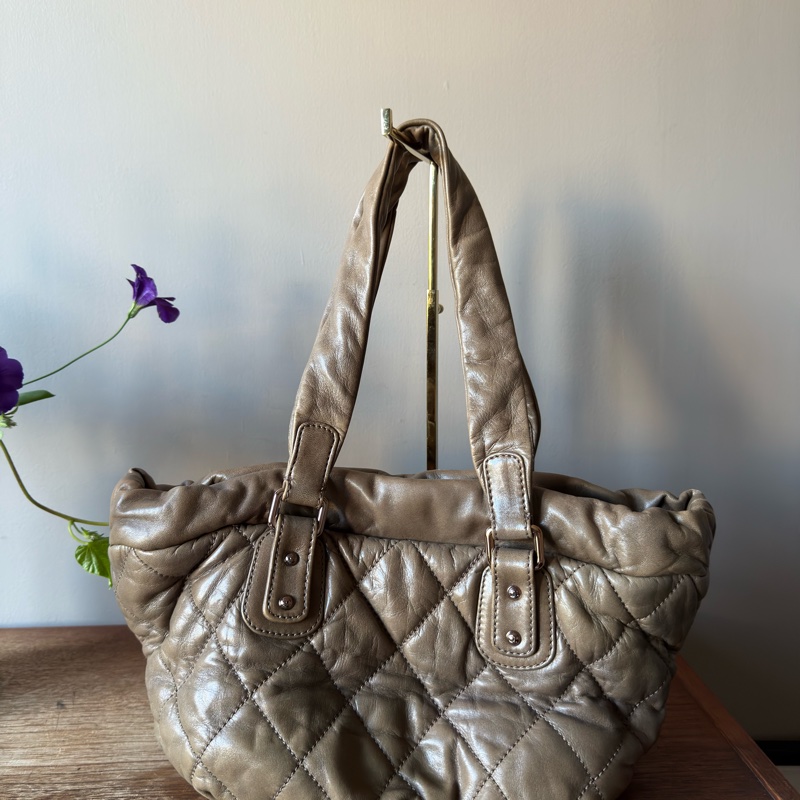 CHANEL 羊皮菱格紋肩背包-7