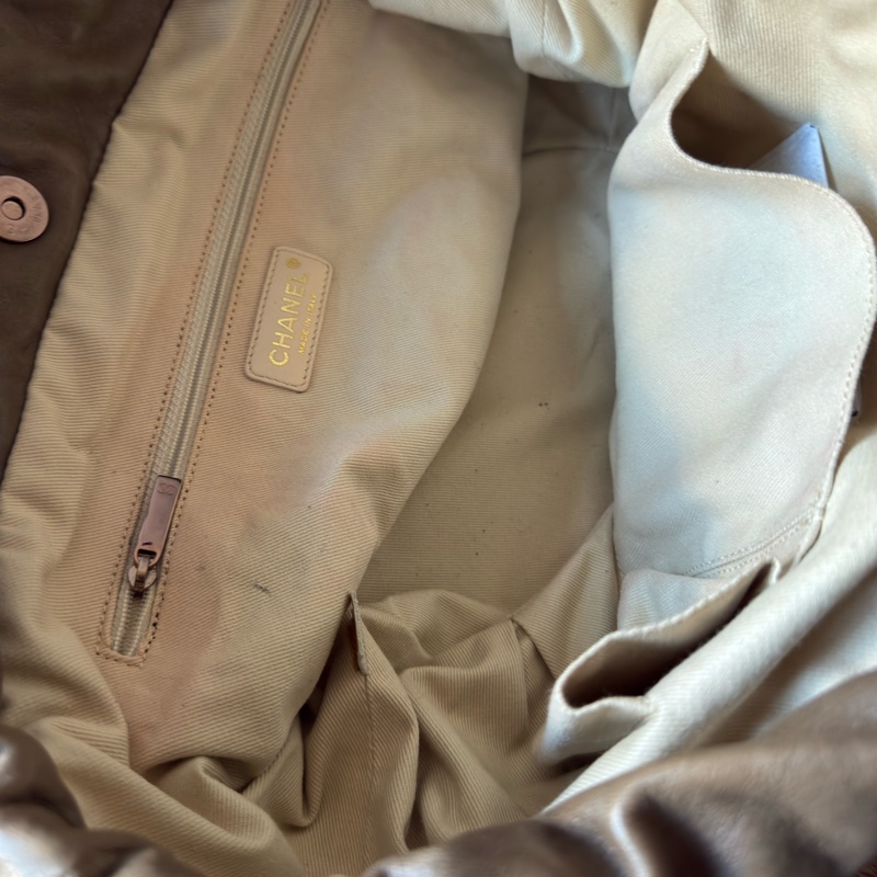 CHANEL 羊皮菱格紋肩背包-34