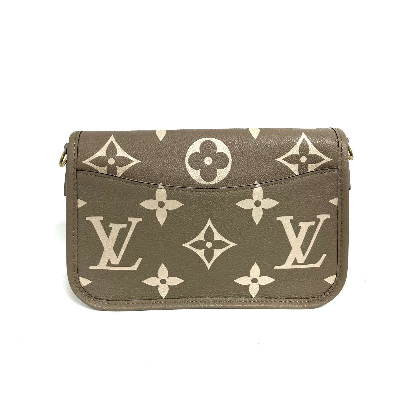 △ Louis Vuitton 路易威登 Diane Beige Calfskin Monogram 2Way Bag M46583 淺褐色小牛皮經典花紋兩用袋 M46583 -257016971-2