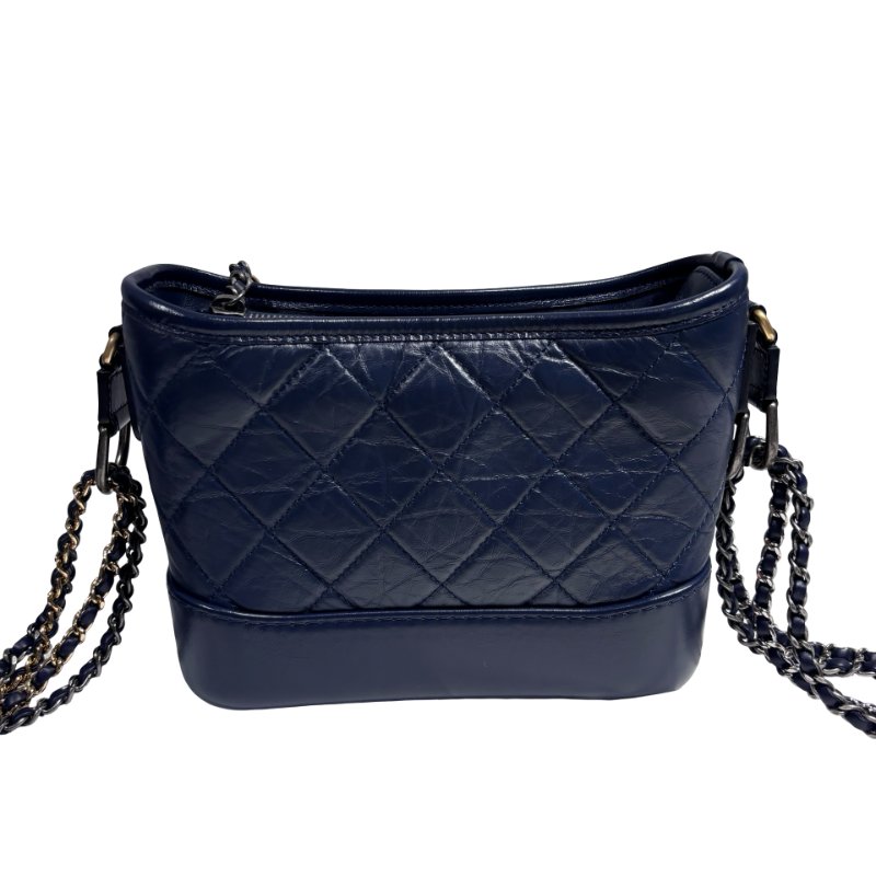 CHANEL GABRIELLE SMALL NAVY BAG-0
