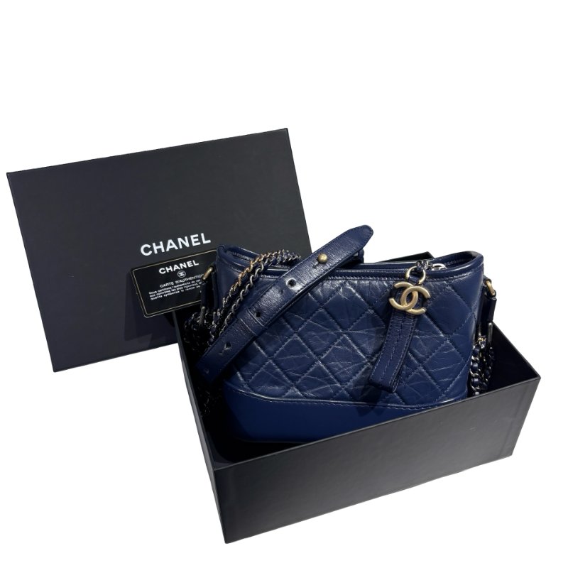CHANEL GABRIELLE SMALL NAVY BAG-1