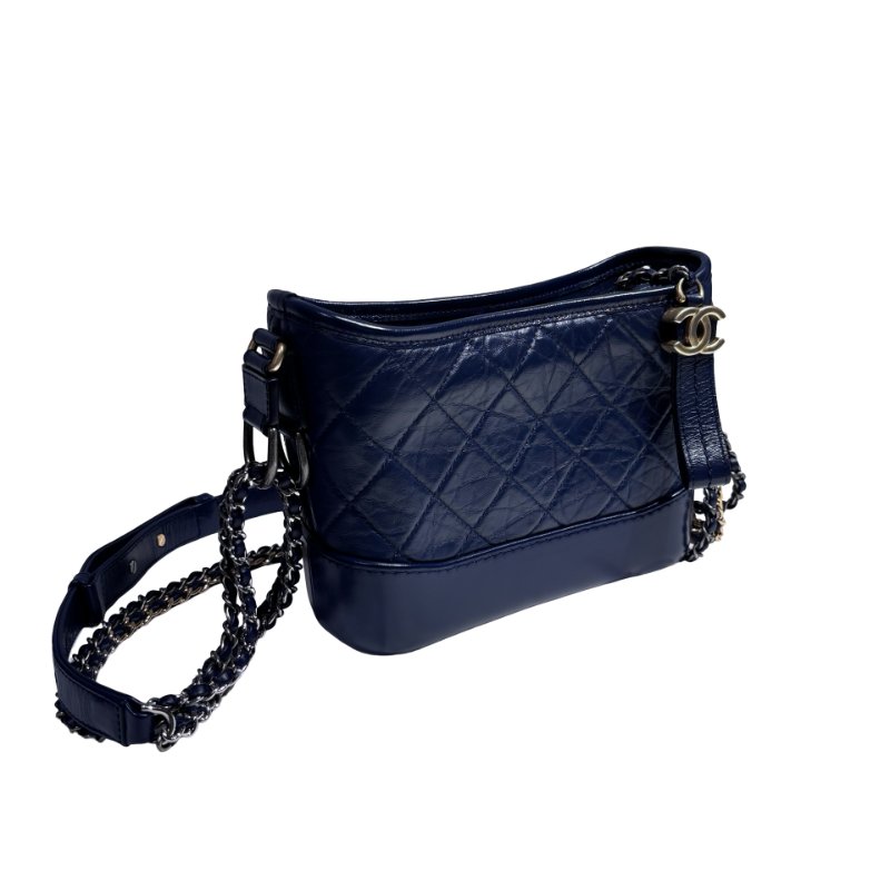 CHANEL GABRIELLE SMALL NAVY BAG-4