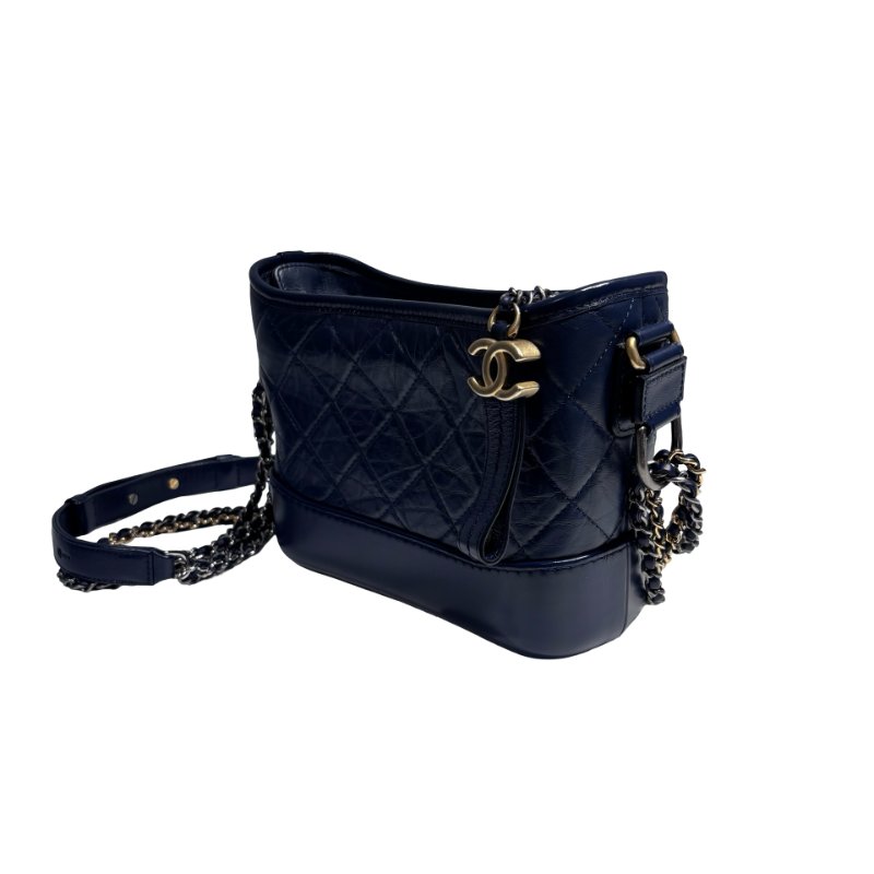 CHANEL GABRIELLE SMALL NAVY BAG-5