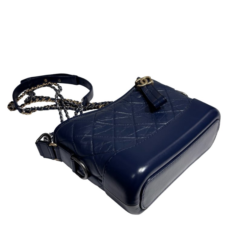 CHANEL GABRIELLE SMALL NAVY BAG-8