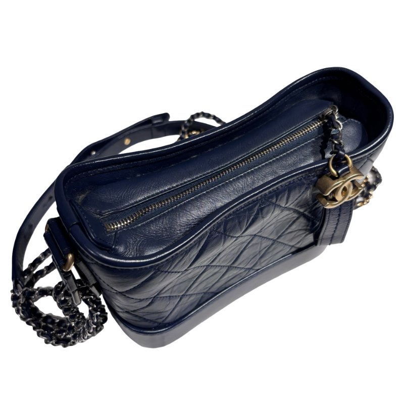 CHANEL GABRIELLE SMALL NAVY BAG-9