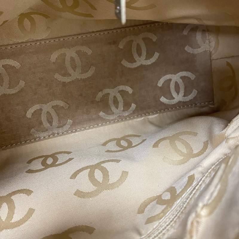 △ Chanel 香奈兒 Beige Caviar Skin Wooden Handbag No.7 淺褐色粒紋小牛皮手袋 No.7 -257016941-21