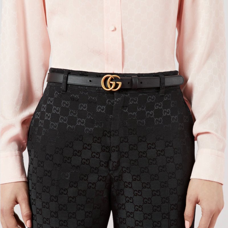GUCCI MARMONT THIN BELT 75 CM-2