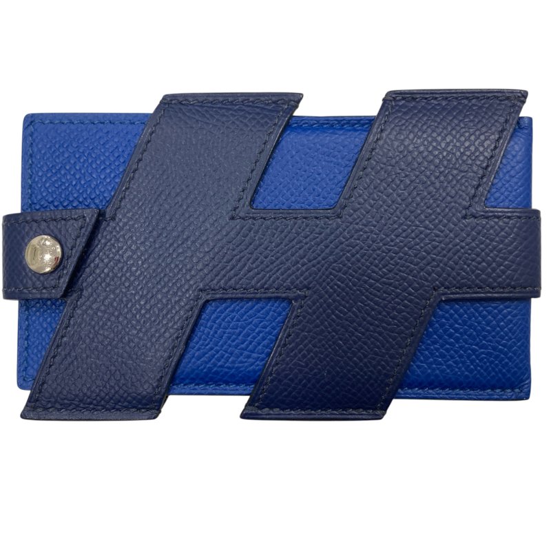 HERMES 愛馬仕 藍色 可拆式卡夾-0