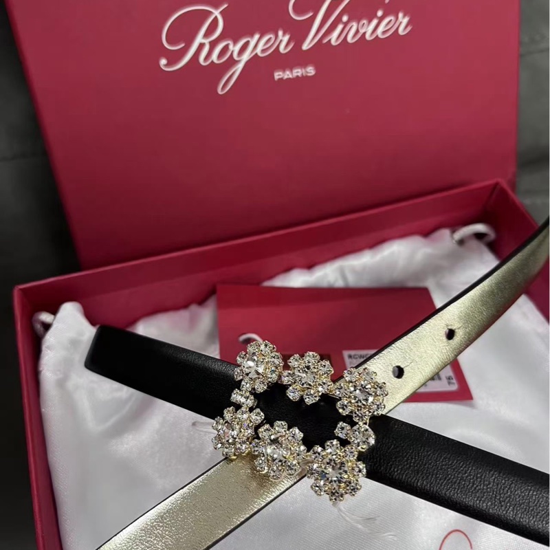 促銷品 Roger Vivier Efflorescence 皮革腰帶 #80碼-1