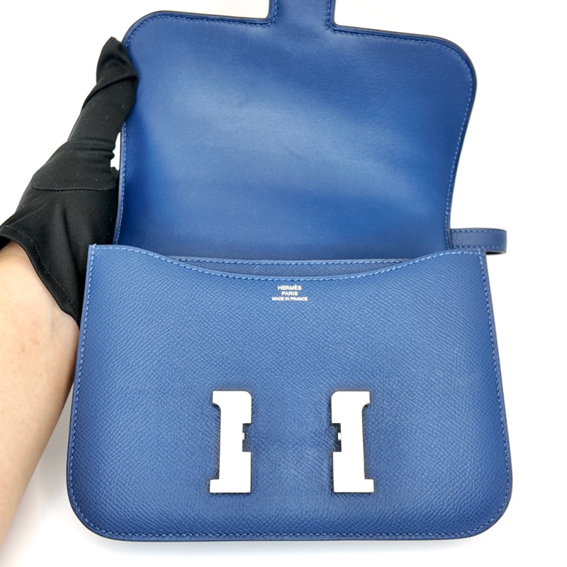 Hermès 康康CONSTANCE 24 費羅里達藍 D刻 EV 99new-8