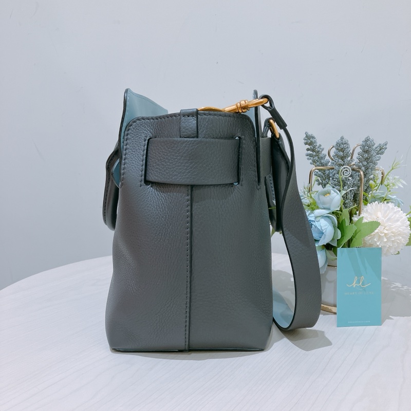 TK1796 Burberry 巴寶莉灰色手挽肩背包The Balt Leather Handbag Grey-2