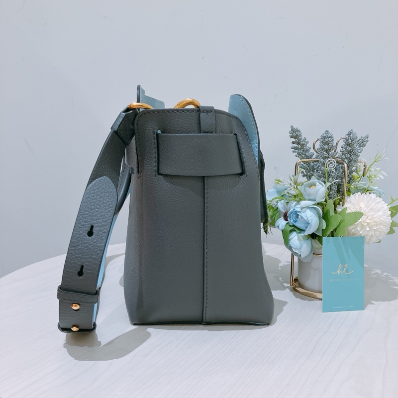 TK1796 Burberry 巴寶莉灰色手挽肩背包The Balt Leather Handbag Grey-3