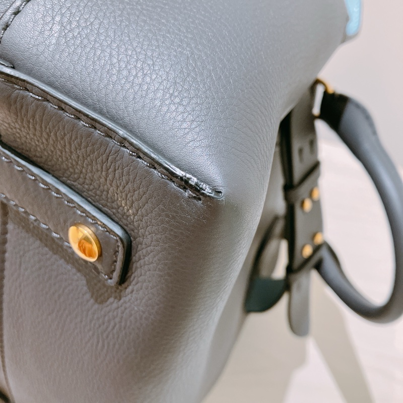 TK1796 Burberry 巴寶莉灰色手挽肩背包The Balt Leather Handbag Grey-7