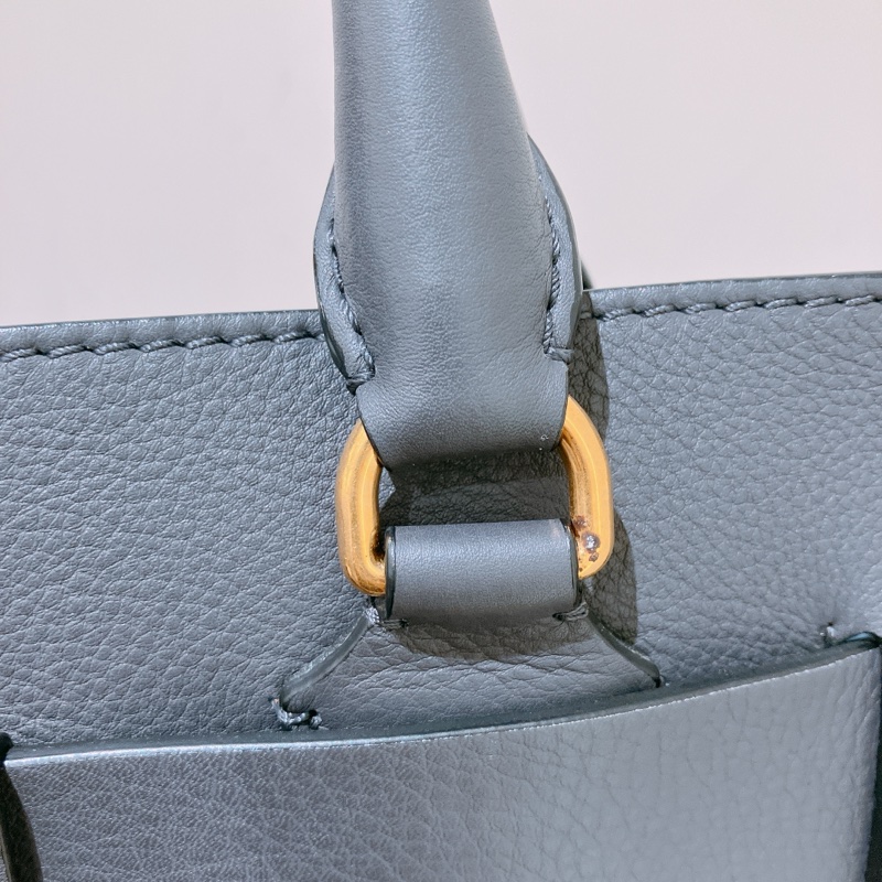TK1796 Burberry 巴寶莉灰色手挽肩背包The Balt Leather Handbag Grey-14