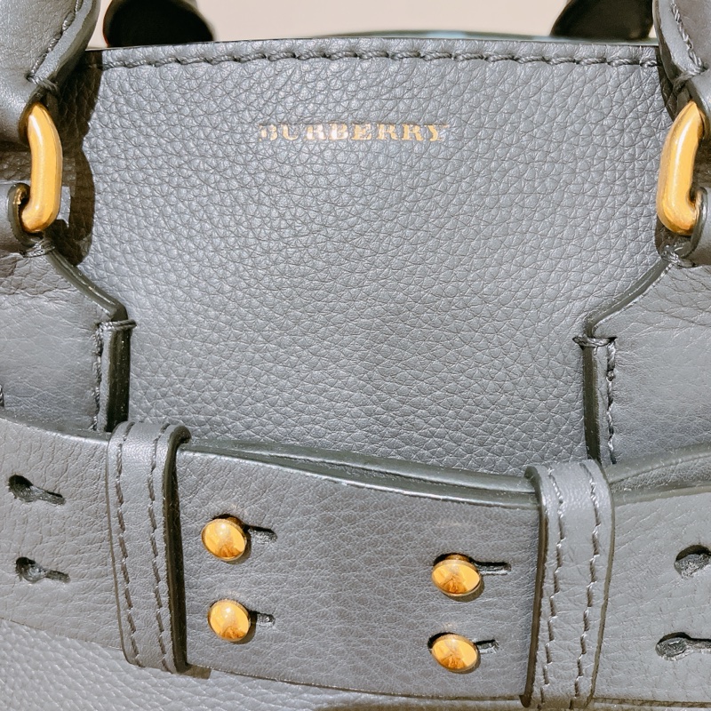 TK1796 Burberry 巴寶莉灰色手挽肩背包The Balt Leather Handbag Grey-55