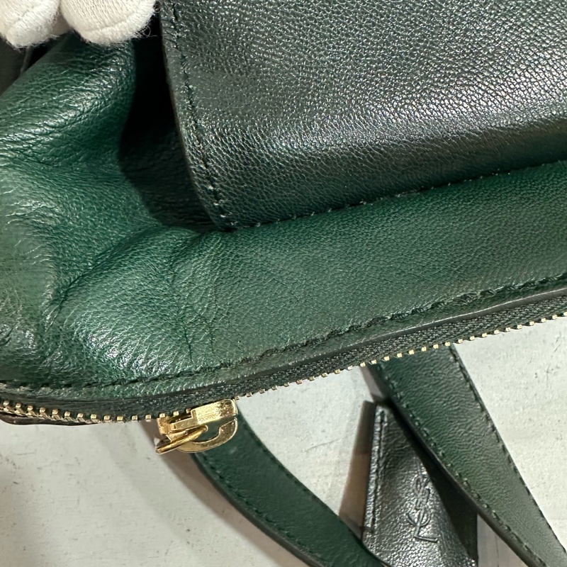 YSL 168238 綠牛皮拉鍊muse tote 兩用包-51