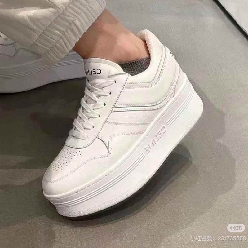 莉亞精品♡Celine 厚底小白鞋 尺碼40 近新美鞋-2