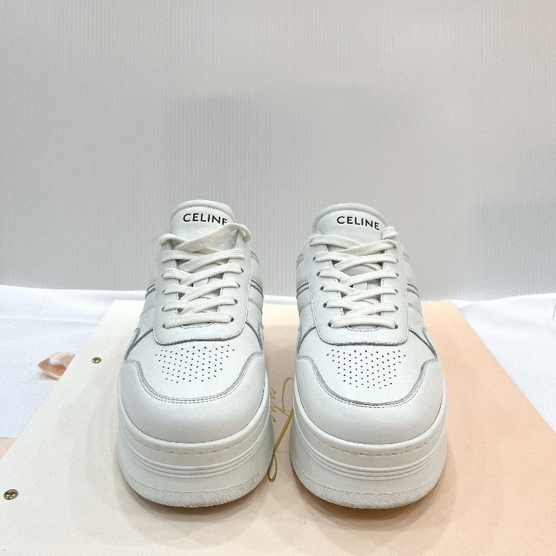 莉亞精品♡Celine 厚底小白鞋 尺碼40 近新美鞋-4