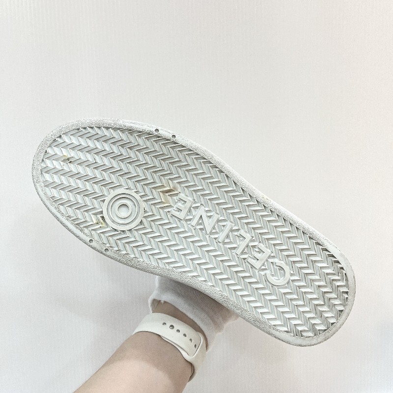 莉亞精品♡Celine 厚底小白鞋 尺碼40 近新美鞋-6