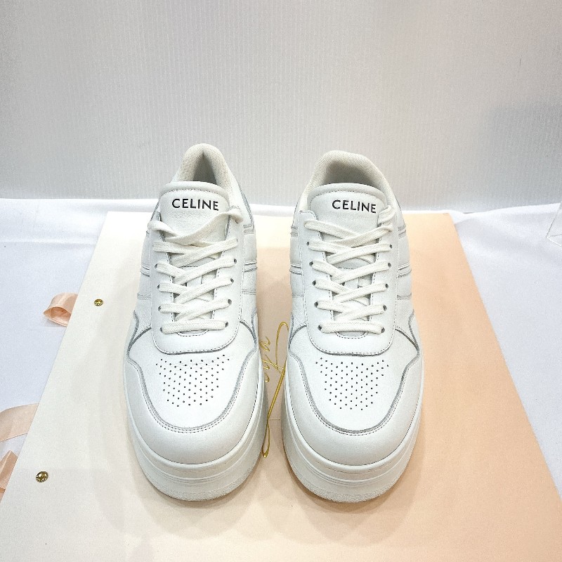 莉亞精品♡Celine 厚底小白鞋 尺碼40 近新美鞋-7