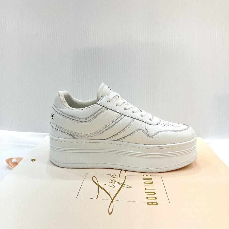 莉亞精品♡Celine 厚底小白鞋 尺碼40 近新美鞋-9