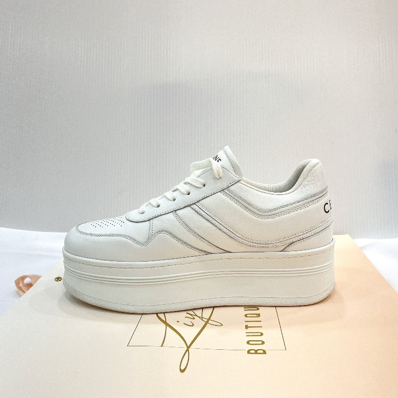 莉亞精品♡Celine 厚底小白鞋 尺碼40 近新美鞋-11