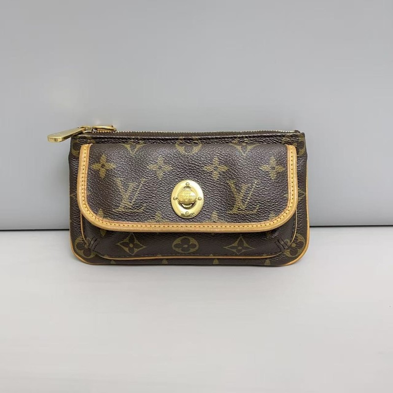LV路易威登 老花金豆豆錢包手包  尺寸19×10cm-0