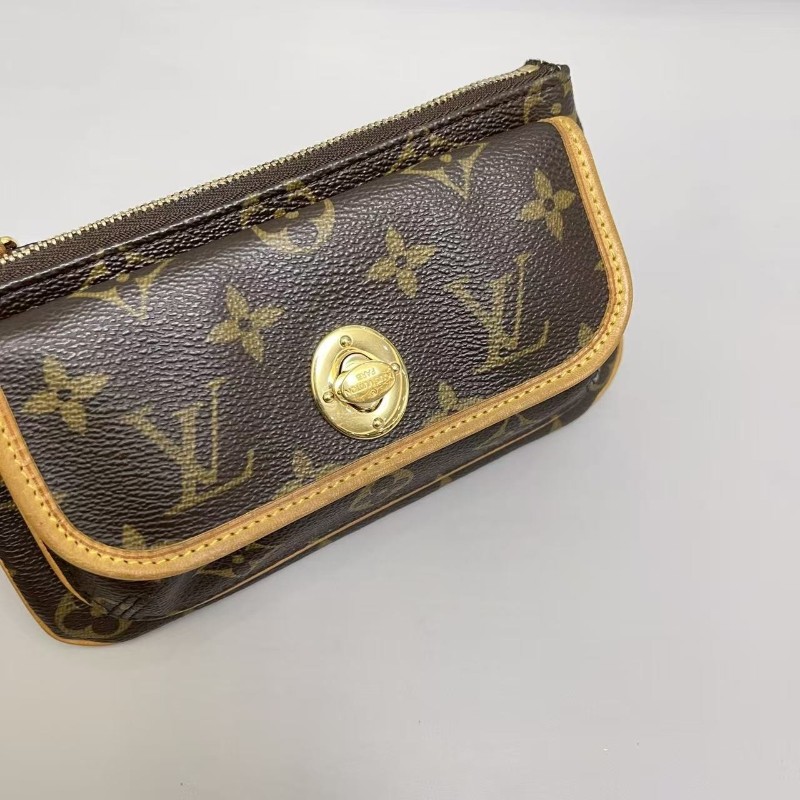 LV路易威登 老花金豆豆錢包手包  尺寸19×10cm-7