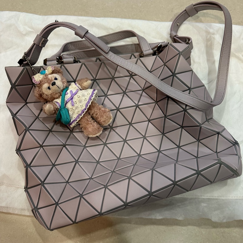 BAOBAO可肩背可斜背高級薰衣草紫中型包-5