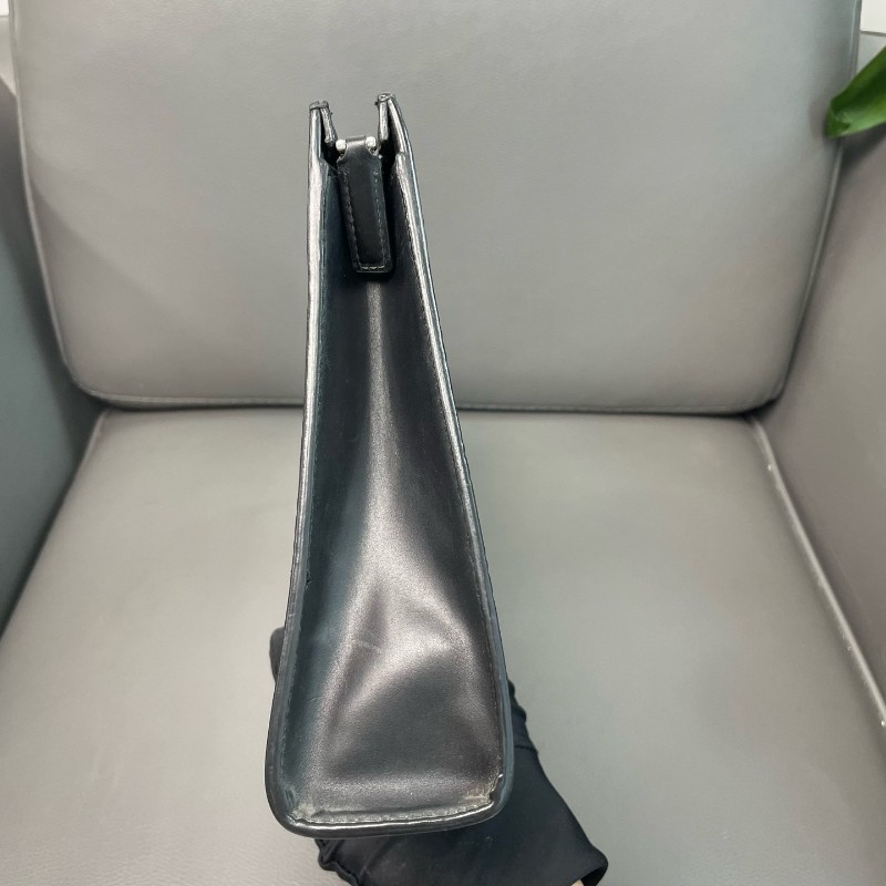 Gucci/古馳 全皮黑色印花手包 洗漱包 男女同款-2