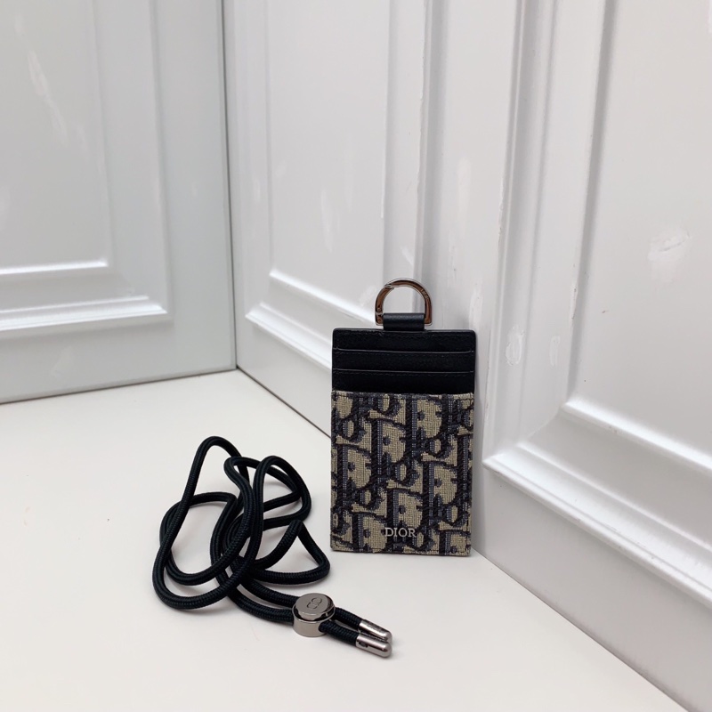 99新Dior迪奧 老花吊牌工卡包  掛繩設計非常輕便 可放證件銀行卡-0