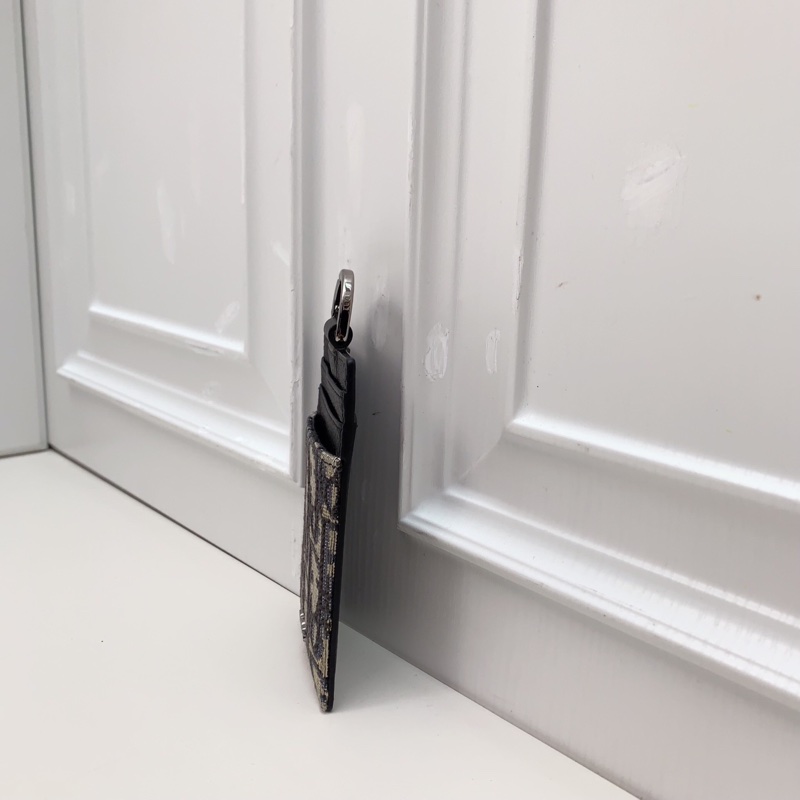 99新Dior迪奧 老花吊牌工卡包  掛繩設計非常輕便 可放證件銀行卡-3