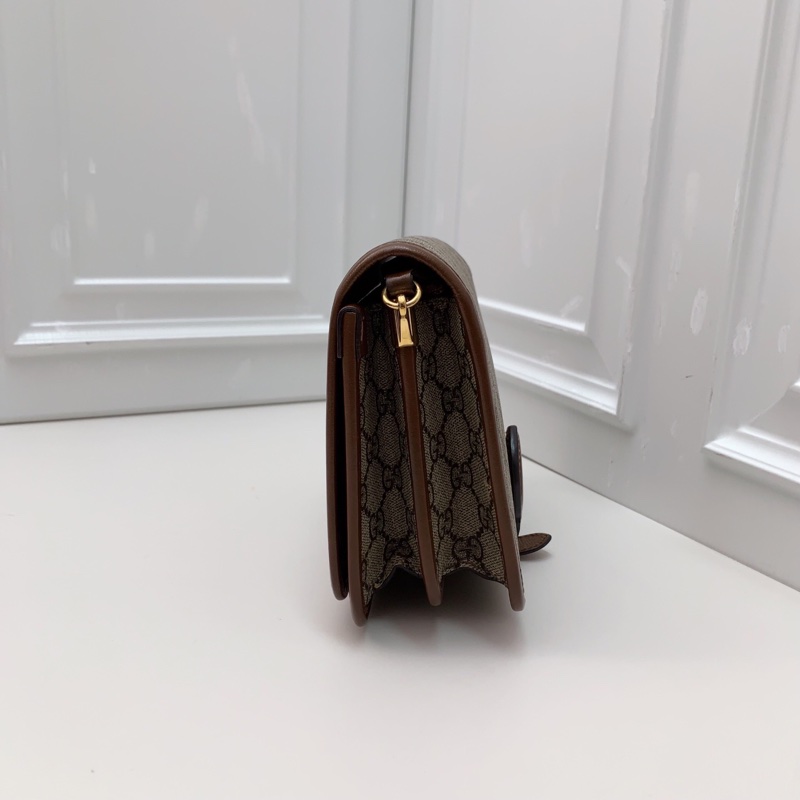 99新 古馳 Retro 老花 風琴郵差包-3