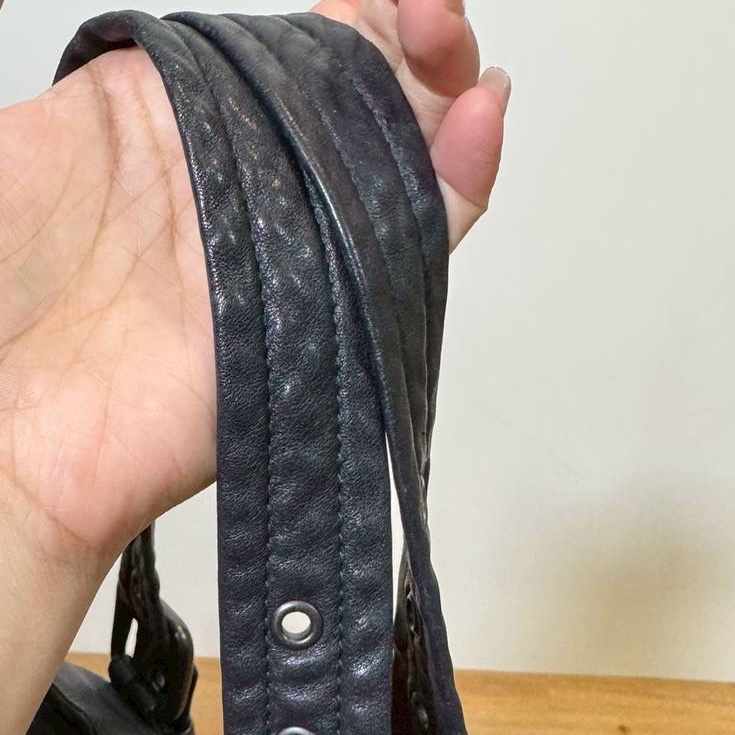 BOTTEGA VENETA BV 黑色 窄編織 大托特 托特包 肩背包 側背包 手提包 公事包 電腦包 購物包-13