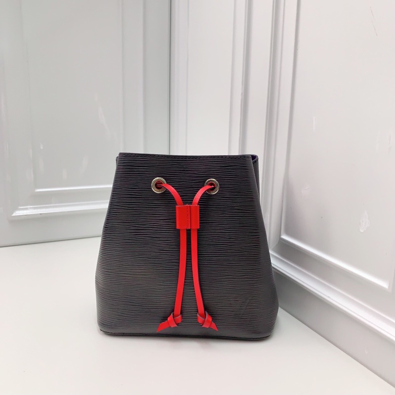 98新 LV 紅藍拼色水波紋 neonoe水桶包 -5