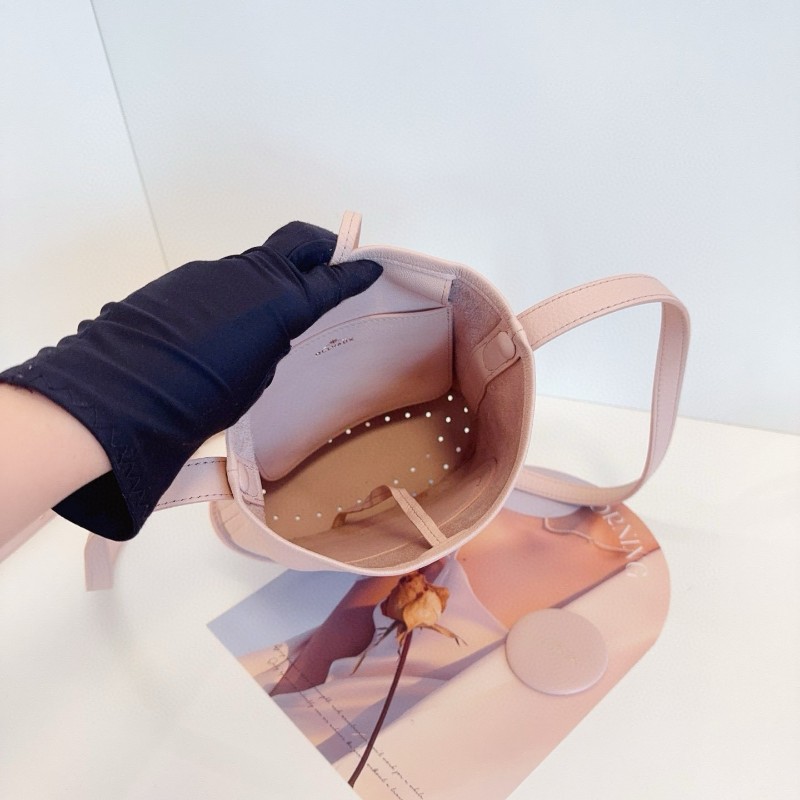 Delvaux 德爾沃 裸粉色 牛皮 Pin Toy mini 水桶包 手提包 肩背包 斜背包-5