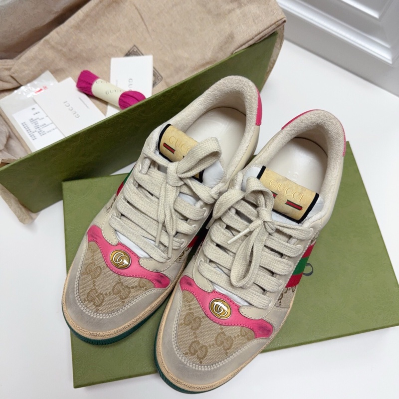 全新全套古馳Gucci經典的粉髒髒鞋-1