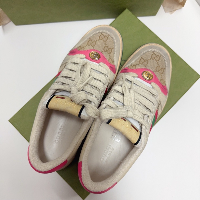 全新全套古馳Gucci經典的粉髒髒鞋-2
