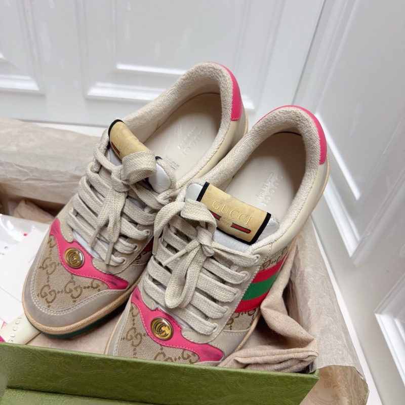 全新全套古馳Gucci經典的粉髒髒鞋-7